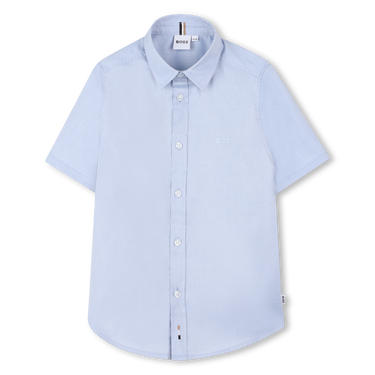 BOSS Camisa manga corta para niño y adolescente color azul
